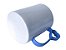 Caneca para Sublimação de Polimero Branco Alça Coraçãozinho Azul Royal 120grs - 325ml - Imagem 3
