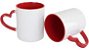 Caneca Love Branca para Sublimação com Alça e Interior Vermelho - 12 Unidades - Imagem 1