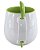 Caneca Branca Belly com colher e Interior Verde Claro - 350ml - Imagem 3