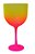 Taça Gin Happy 550ml Degradê Bicolor Pink com Amarelo - Imagem 1