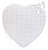 Quebra Cabeça Perolado Coração Pequeno 19x19cm de 75 Peças - Imagem 2