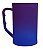 Caneca Chopp 500ml Degradê Bicolor Azul Com Roxo - Imagem 1