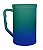 Caneca Chopp 500ml Degradê Bicolor Azul Com Verde Escuro - Imagem 1