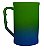 Caneca Chopp 500ml Degradê Bicolor Azul com Verde Neon - Imagem 1