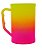 Caneca Chopp 500ml Degradê Bicolor Pink com Amarelo - Imagem 1