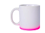 Caneca Cerâmica Splash delicadinha Branca Rosa degradê Fosca 310ml ( 1 unidades) - Imagem 2