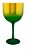 Taça Gin Happy 550ml Metalizado Dourado com verde - Imagem 1