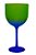 Taça Gin Happy 550ml Degradê Azul com Verde Neon - Imagem 1