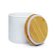 Pote de Cerâmica Branca para Sublimação com Tampa de Bambu - 450 ml - Imagem 2