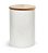 Pote de Cerâmica Branca para Sublimação com Tampa de Bambu - 650ml - Imagem 1