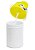 Squeeze de Polímero Branco com Tampa Rostinho e Botão de Abertura na Cor Amarelo - 400ml - Imagem 3
