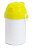 Squeeze de Polímero Branco com Tampa Rostinho e Botão de Abertura na Cor Amarelo - 400ml - Imagem 4