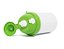 Squeeze de Polímero Branco com Tampa e Botão de Abertura na Cor Verde - 400ml - Imagem 3