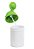 Squeeze de Polímero Branco com Tampa e Botão de Abertura na Cor Verde - 400ml - Imagem 4