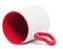 Caneca Branca para Sublimação com Alça e Interior Coração - Vermelha - Imagem 2