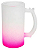 Caneca De Chopp Em Vidro 460ml Degrade Pink P/ Sublimaçao- Sublime - Imagem 1