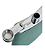Cantil de Aço Inox com Capa em Courino Verde para Sublimação - 240ml - Imagem 5