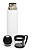 Garrafa Térmica Branca com Parede Dupla e Tampa Copo Preta - 500ml - Imagem 2
