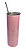 Copo Aço Inox Com Tampa e Canudo - Rosa Perolado - 600ml - Imagem 1