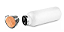 Garrafa Térmica Branco Matte Aço Inox Com Tampa de Bambu - 600ml - Imagem 2