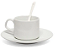 Jogo de Chá para Sublimação - Xícara, Pires e Colher - 150ml - Imagem 1