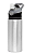 Squeeze de Alumínio Prata para Sublimação com Bico Automático Tampa Preta - 600ml - Imagem 1