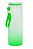 Garrafa de Vidro Jateado Degrade Verde Claro com Tampa Acrílica e Fita de Silicone - 500ml - Imagem 1