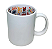 Caneca Branca de Cerâmica Resinada para Sublimação com Interior Personalizado com Tema Feliz Natal - Imagem 4