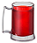 Caneca Gel Vermelha 450ml - Imagem 1
