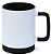 Caneca para Sublimação de Cerâmica Branca com Alça Soft e Base em Silicone com Interior Preta - Imagem 2
