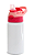 Squeeze de Alumínio Branco Infantil para Sublimação com Bico Automático Tampa Rosa e Vermelha - 500ml - Imagem 2