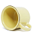 Caneca para Sublimação de Cerâmica Esmaltada Amarela - 300ml - Imagem 2
