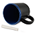Caneca Lousa com Giz Branco com Borda e interior Azul - 325ml - Imagem 3