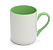 Caneca Imperial Cerâmica Branca para Sublimação com Alça e Interior Colorido Verde Claro - 325ml - Imagem 1