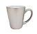 Caneca Cônica Perolizadsa Prata Leite 325ml - 36 Unidade - Imagem 1