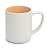 Caneca Cerâmica Branca para Sublimação Matte Interior Salmão - 325ml - Imagem 1