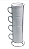 Kit 4 Xícaras London de 200ml com Suporte de Metal - Imagem 1