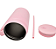 Copo Térmico para Sublimção Aço Inox Fosco com Canudo na Cor Rosa - 1,5 Lts - Imagem 3