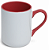 Caneca Imperial Branca com Alça e Interior Vermelha  – 325ml - Imagem 1