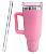 Copo Térmico Titan para Sublimação Aço Inox Pink Fosco com Tampa em Acrílico e Canudo - 1200ml - Imagem 1