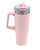 Copo Térmico Titan para Sublimação Aço Inox Rosa Bebê Fosco com Tampa em Acrílico e Canudo - 1200ml - Imagem 1