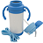 Garrafa Térmica para Sublimação em Aço Inox com Pegador Infantil e Alça Corda Azul - 330ml - Imagem 3