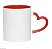 Caneca Love Branca para Sublimação com Alça e Interior Vermelho - 1 Unidade - Imagem 2