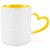 Caneca Love Branca para Sublimação com Alça e Interior Amarelo Claro - LIVE - Imagem 1