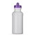 Squeeze Plástico branco 500ml Tampa bico ( silicone ) Roxo - Imagem 1