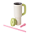 Copo Térmico Inox Funny Verde Claro de 1100ml - Imagem 3