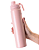 Garrafas Térmica Inox Emborrachada Fresh Para Sublimação Rosa Fosca 750ml - Imagem 3