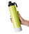 Garrafa Térmica Para Sublimação de Inox Verde Fosca Com Base de Silicone Branca de 750ml - Imagem 5