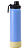 Garrafa Térmica Para Sublimação de Inox Azul Fosca Com Base de Silicone Amarela de 750ml - Imagem 1