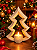 Árvore de Natal Decorativo 20cm Porta-Velas - Imagem 1